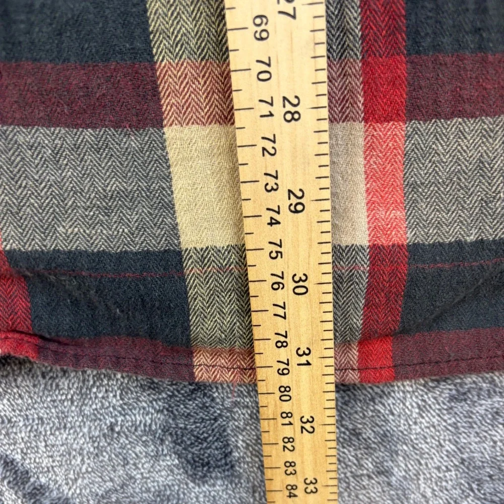 Levi's Button Down Mens 3XL Red Plaid Relaxed Fit Long Sleeve Flannel Shirt